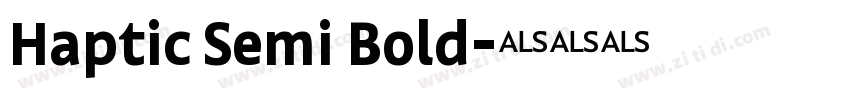Haptic Semi Bold字体转换